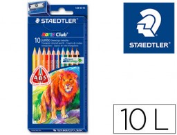 10 lápices de colores Staedtler Noris Triplus + afilalápiz